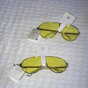 Yellow tinted glasses
